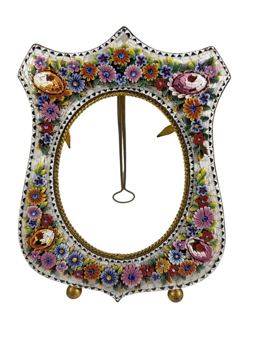 Victorian Edwardian Micromosaic Picture Frame (1 of 5)