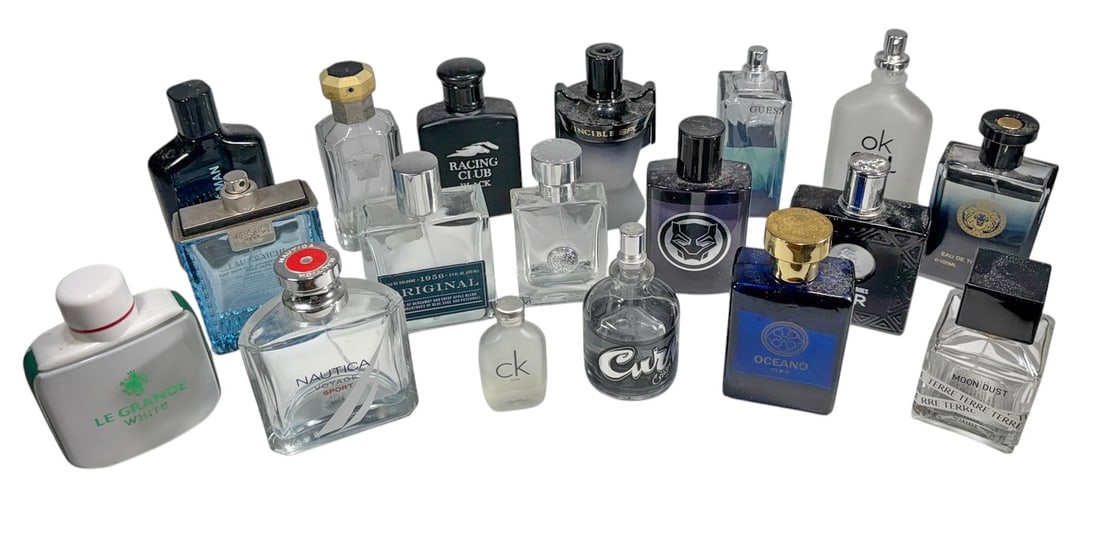 Group of Assorted Men's Fragrance Bottles 18pc LOT (1 of 6)