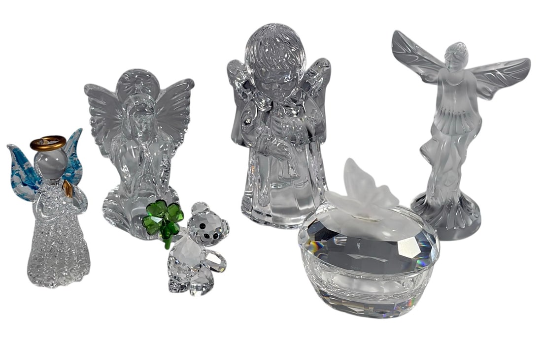 Lalique France, Swarovski & Other Pieces 6pc LOT (1 of 8)