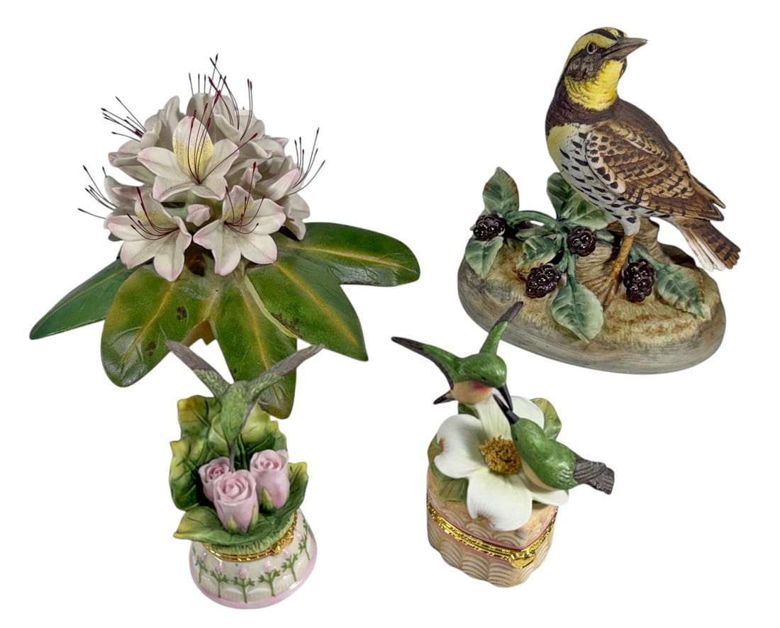 Rhododendron Bird & Other Porcelain 4pc LOT (1 of 9)