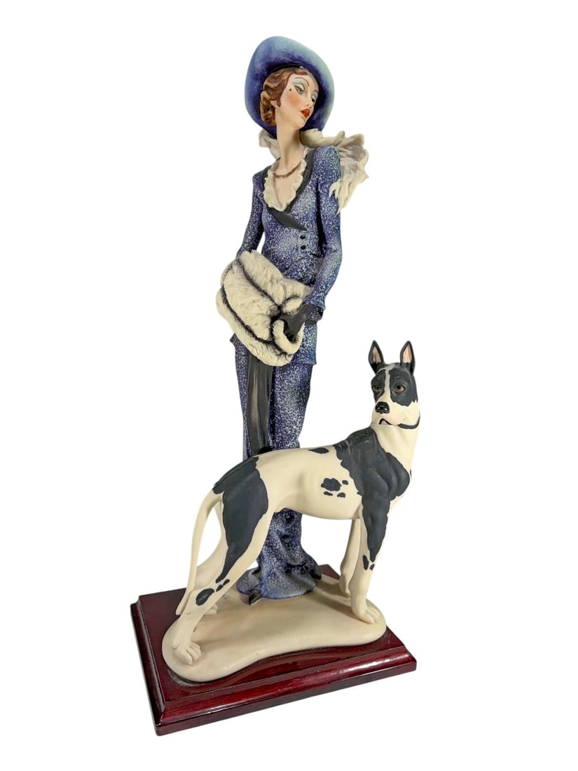 Giuseppe Armani Lady & Great Dane Figurine (1 of 6)