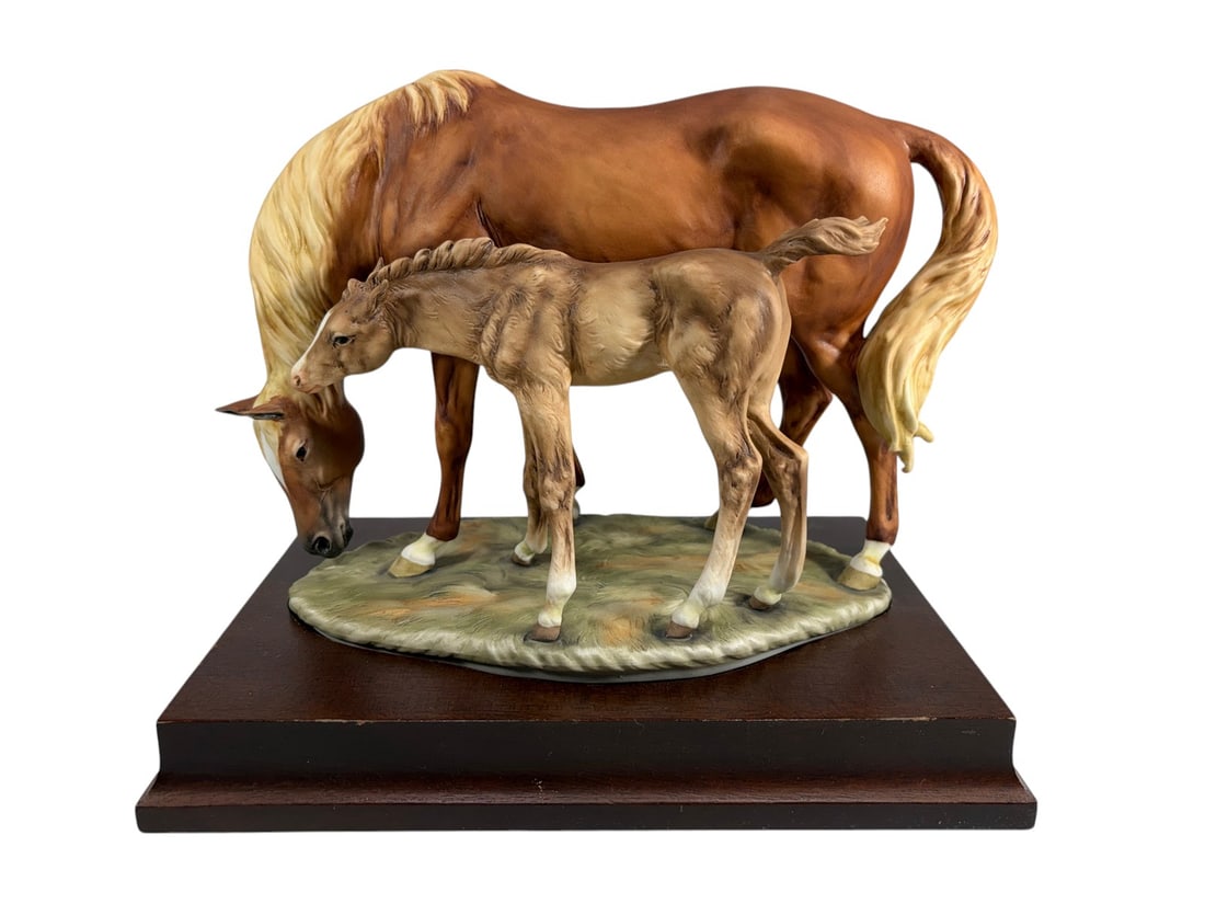 W. Gawantka Kaiser Porcelain Mare & Foal Figure (1 of 9)
