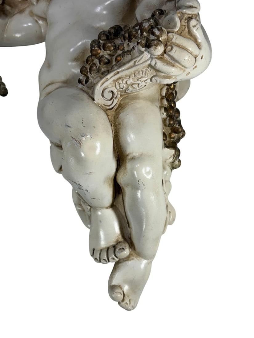 Composition Figural Putti Wall Plaques 2pc LOT - 4