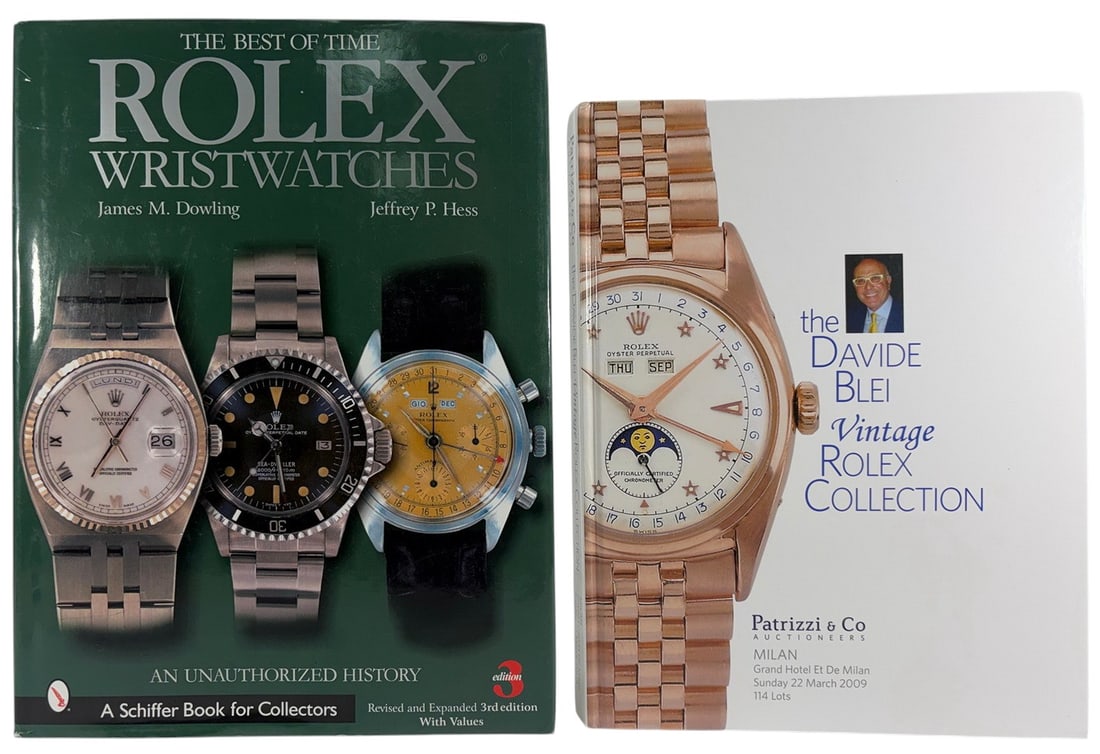 Rolex Reference & Auction Books 2pc LOT (1 of 9)