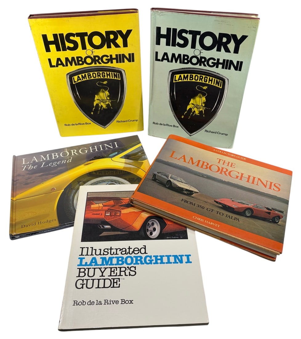 Lamborghini History 1982 & Other Books 5pc LOT (1 of 6)