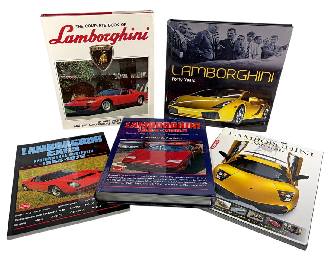Collection Lamborghini Automotive Books 5pc LOT (1 of 6)