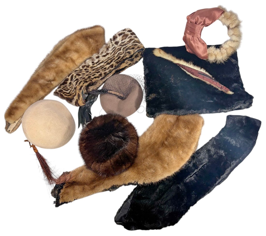 Assorted Vintage Fur Fashion Accessories 9pc LOT (1 of 7)