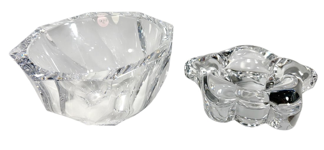 Orrefors Sweden Crystal Bowls 2pc LOT (1 of 9)