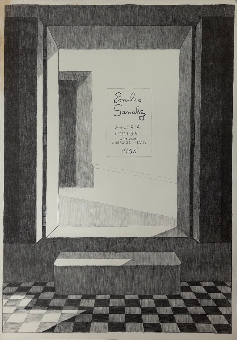 Emilio Sanchez (1921-1999) Colibri Exhibition 1965 (1 of 2)