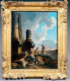 An Italian School Painting: Oil on canvas. 19th century. 16 inches x 12 inches