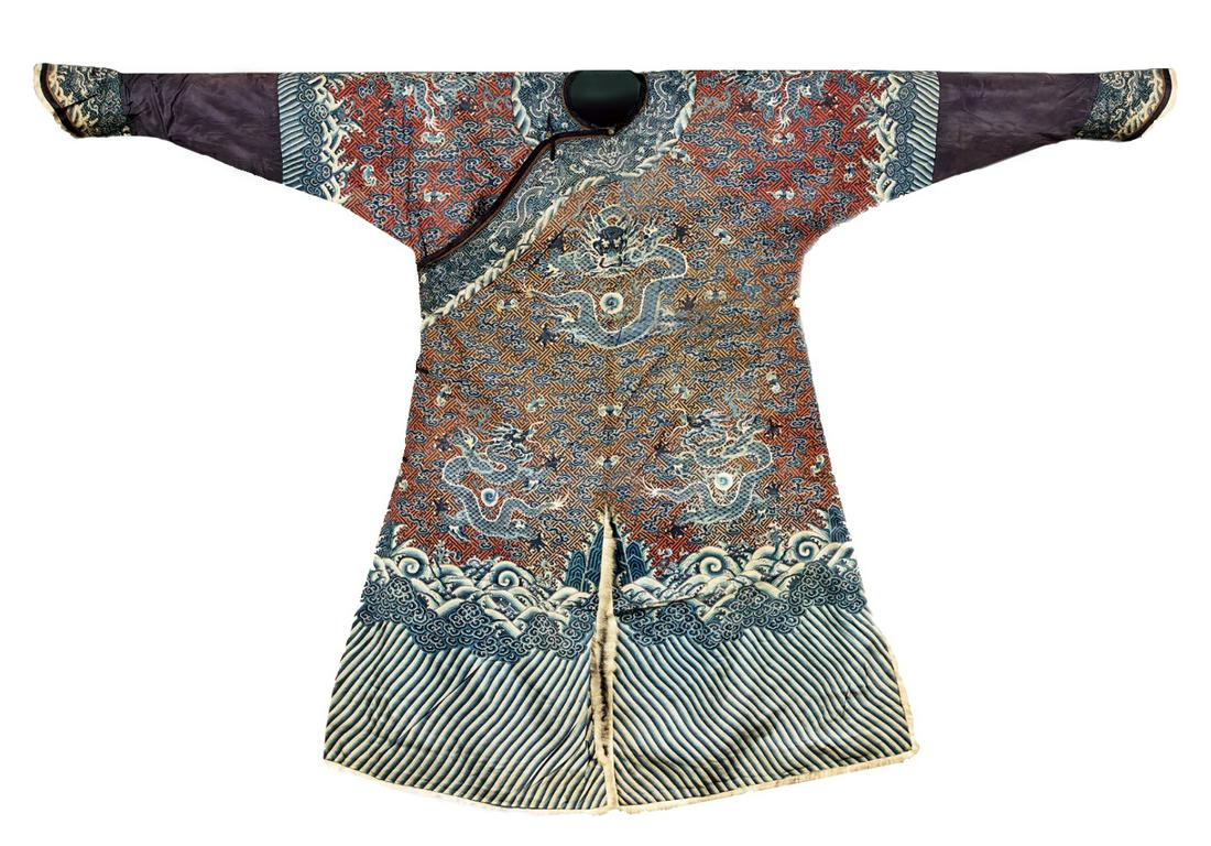 A Fine Chinese Manchurian "Kesi" Winter Dragon Robe (1 of 16)