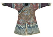 A Fine Chinese Manchurian "Kesi" Winter Dragon Robe