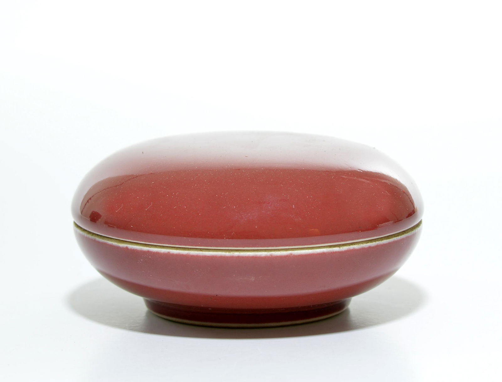 A Chinese Copper-Red Ink Box (1 of 5)