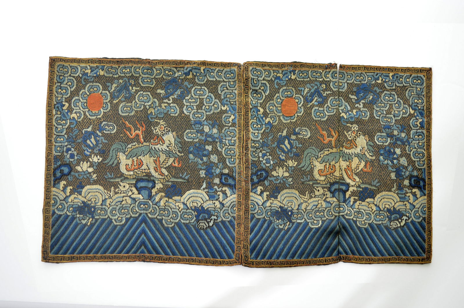 A Rare Pair of Chinese Summer Gauze Badges (1 of 10)