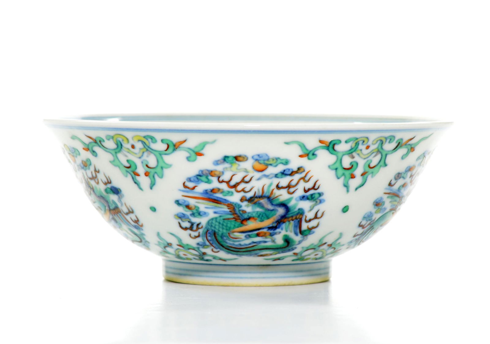 A Chinese "Doucai" Porcelain Bowl (1 of 9)