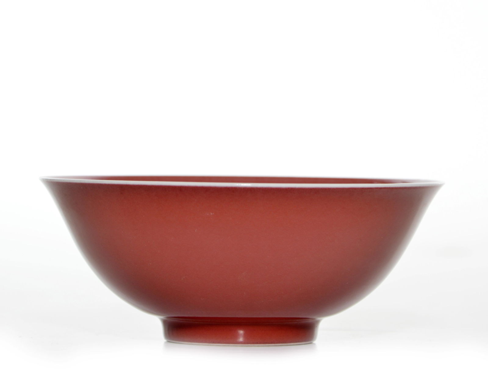 A Chinese Copper-Red Porcelain Bowl (1 of 10)