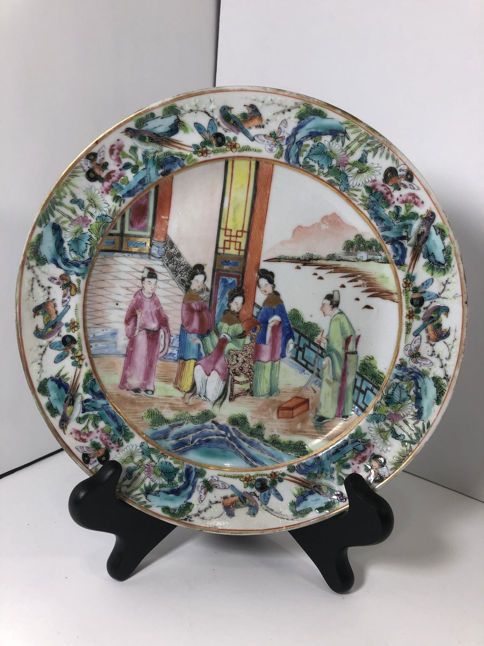 A Fine Chinese Famille Rose Plate (1 of 5)