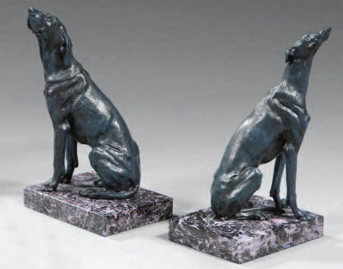 A Pair of Bronze Bookends (1 of 1)