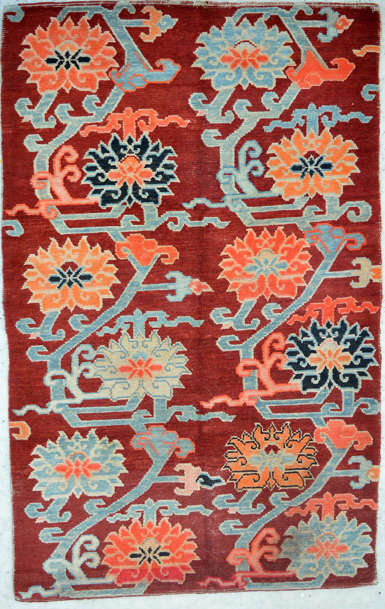 A Tibetan "Twelve-Lotus" Carpet (1 of 6)