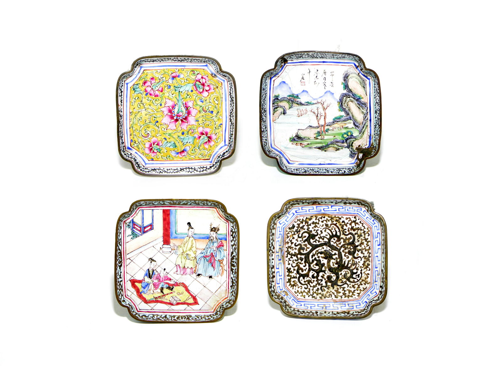 A Set of Enamel Dishes (1 of 6)