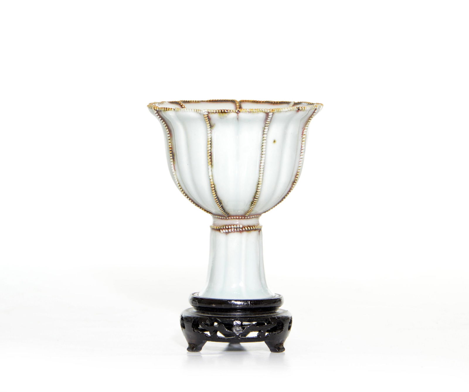 A Very Rare Chinese Copper-Red Stem cup (1 of 11)