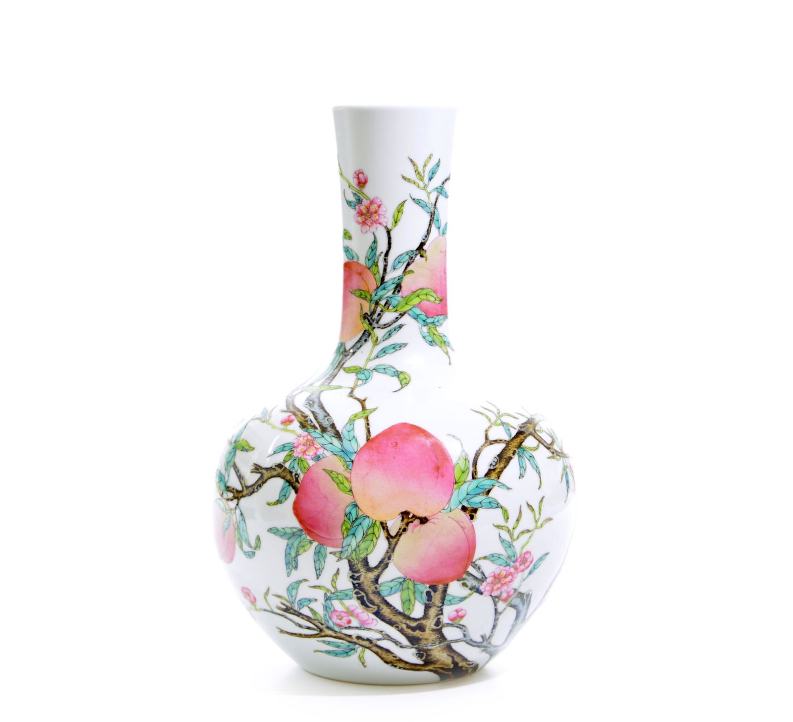 A Fine Chinese Famille Rose "Peach" Vase (1 of 4)