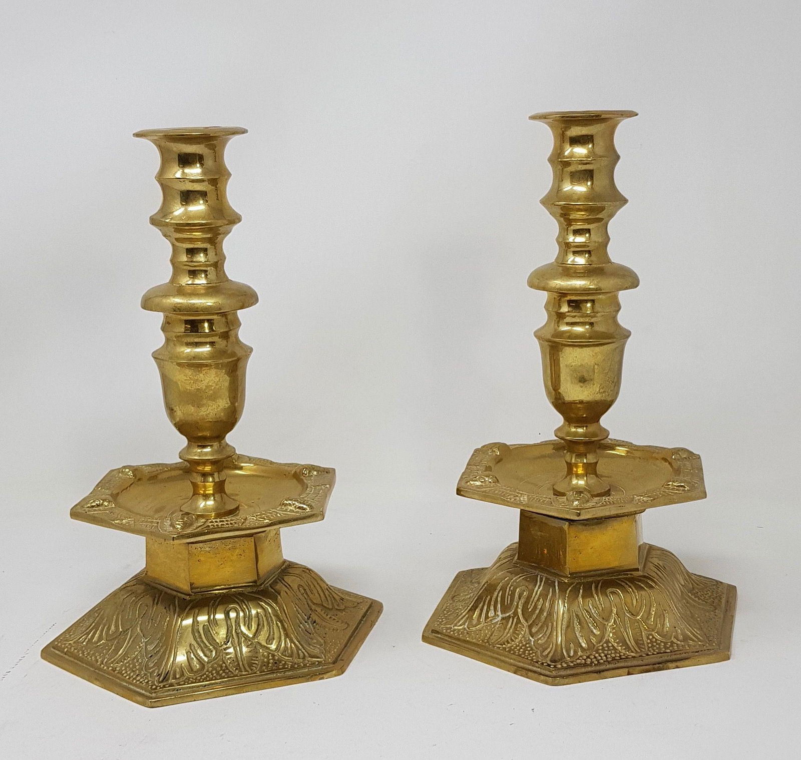 Pair of bronze candlesticks (1 of 1)