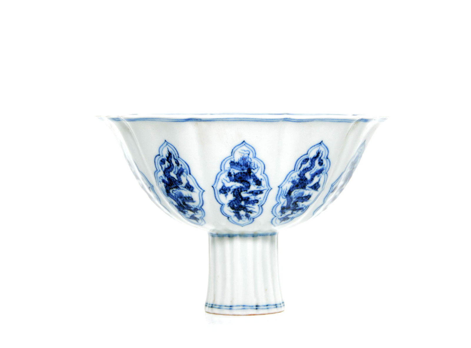 A Fine Chinese Blue and White Stem Cup (1 of 10)