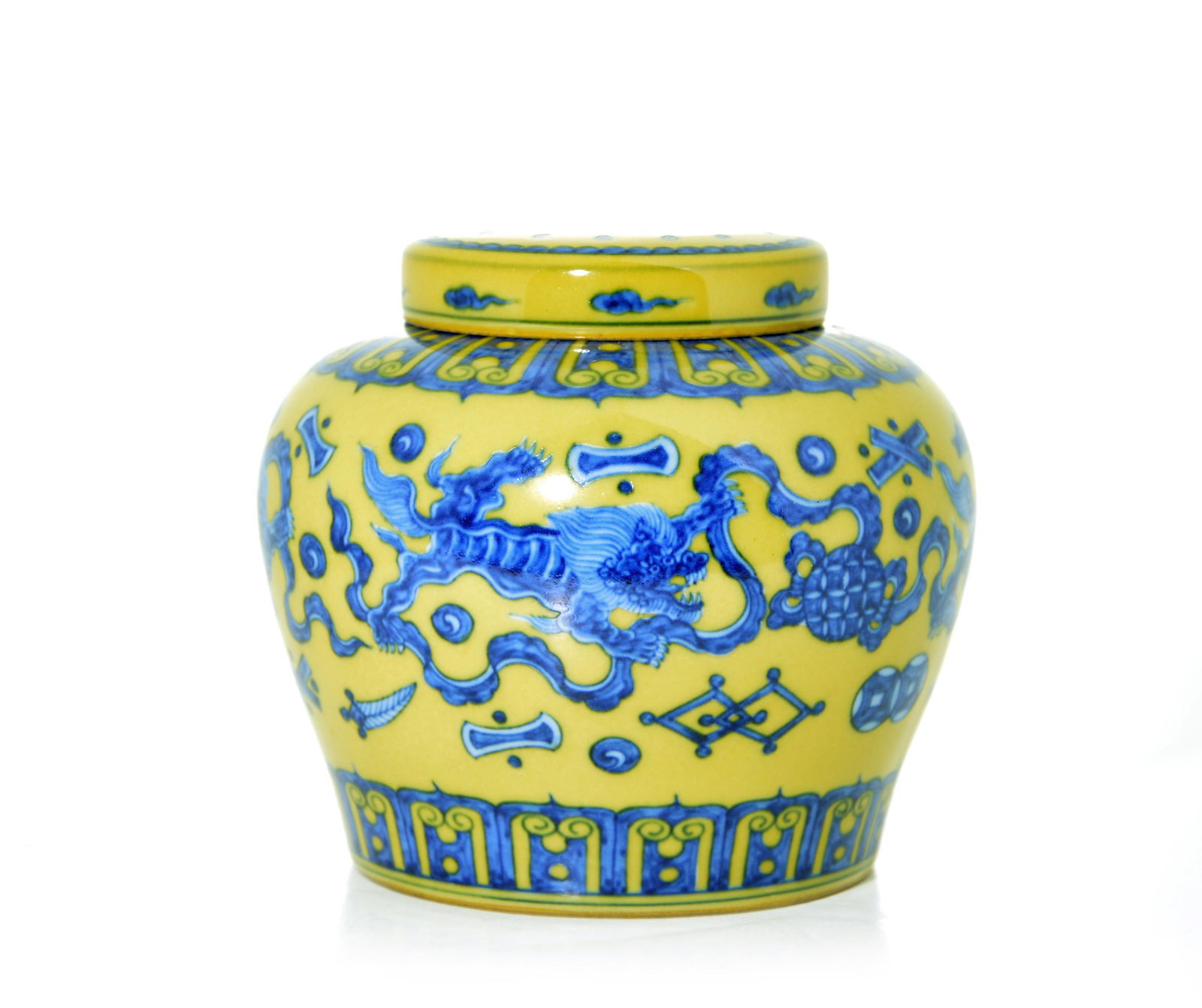 A Fine Chinese Yellow-Enamel Jar (1 of 6)