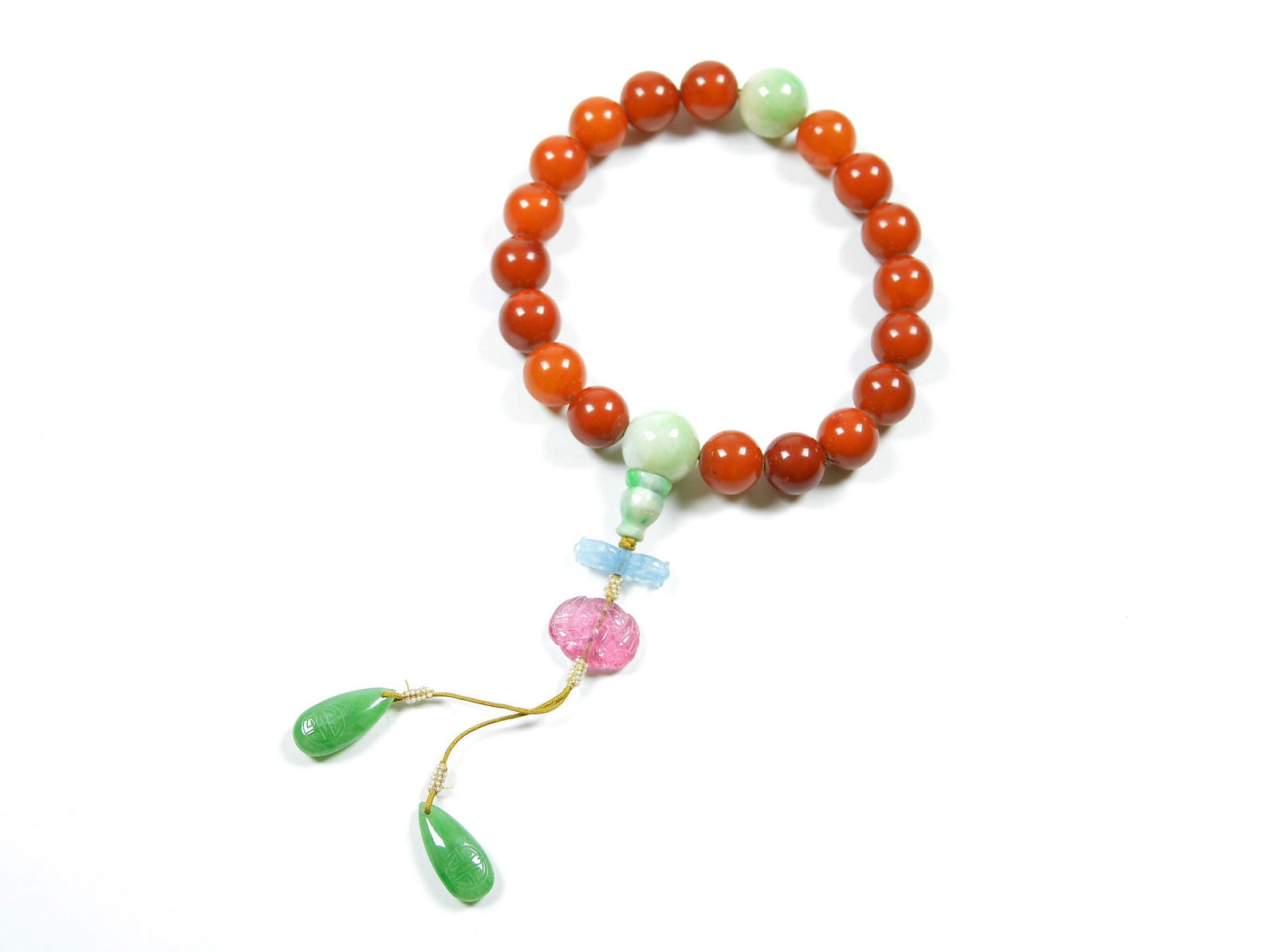 A Very Fine Chinese Amber Prayer (1 of 8)