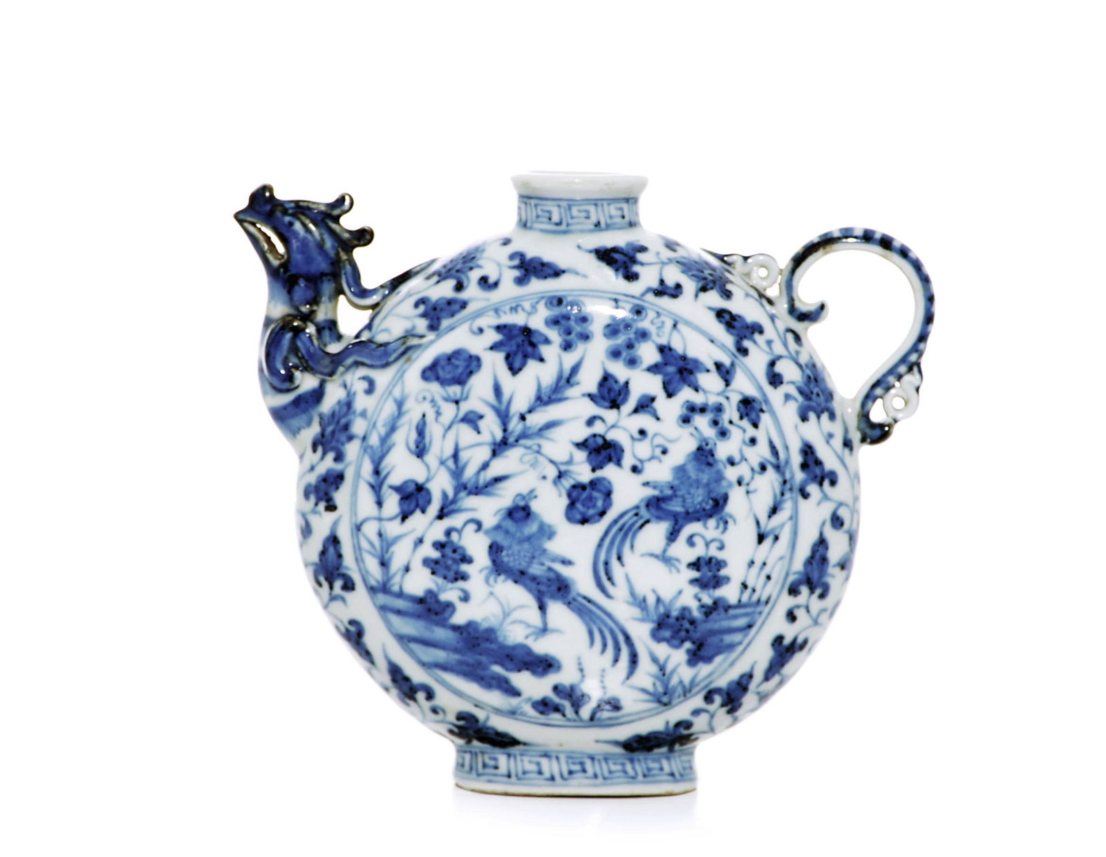 A Chinese Blue and White 'Phoenix' Ewer (1 of 11)