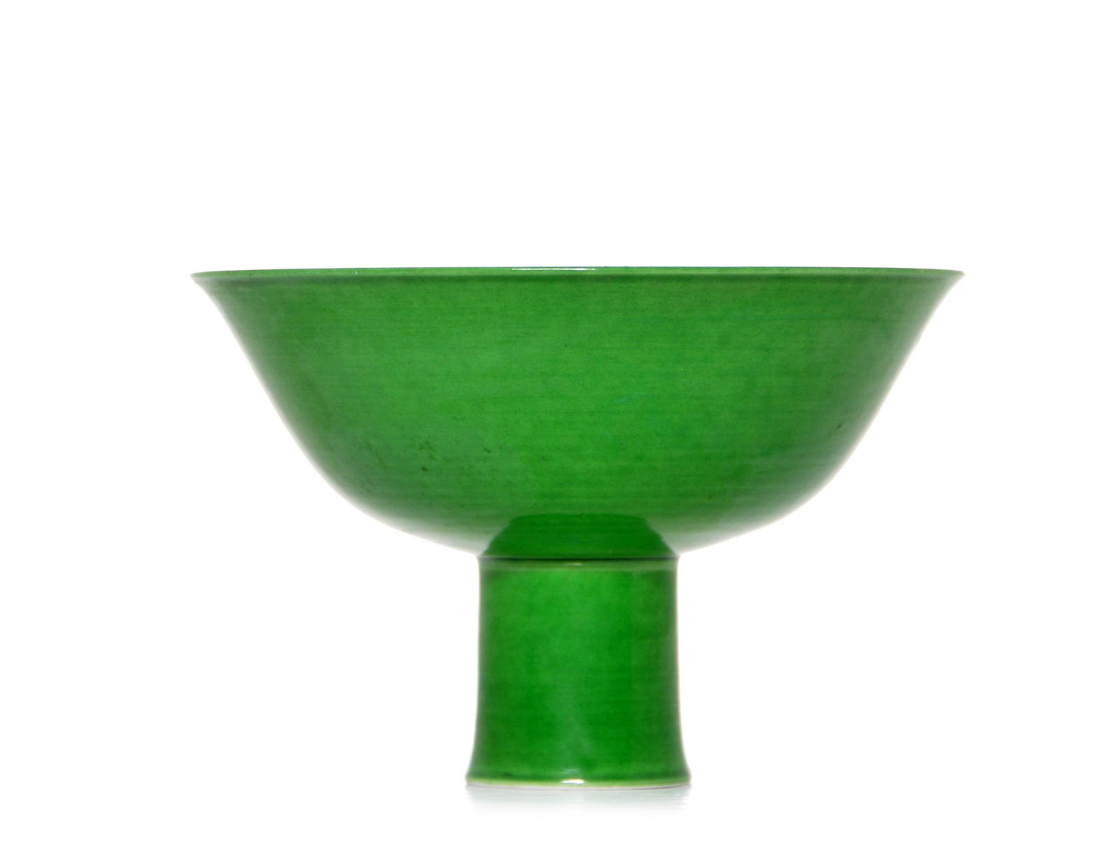 A Fine Chinese 'Apple-Green' Stem Cup (1 of 7)