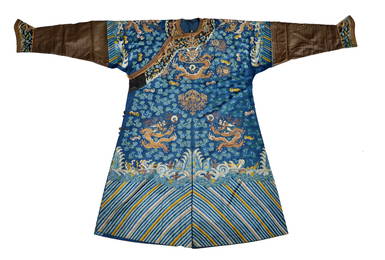 A Fine Chinese Silk Dragon Robe