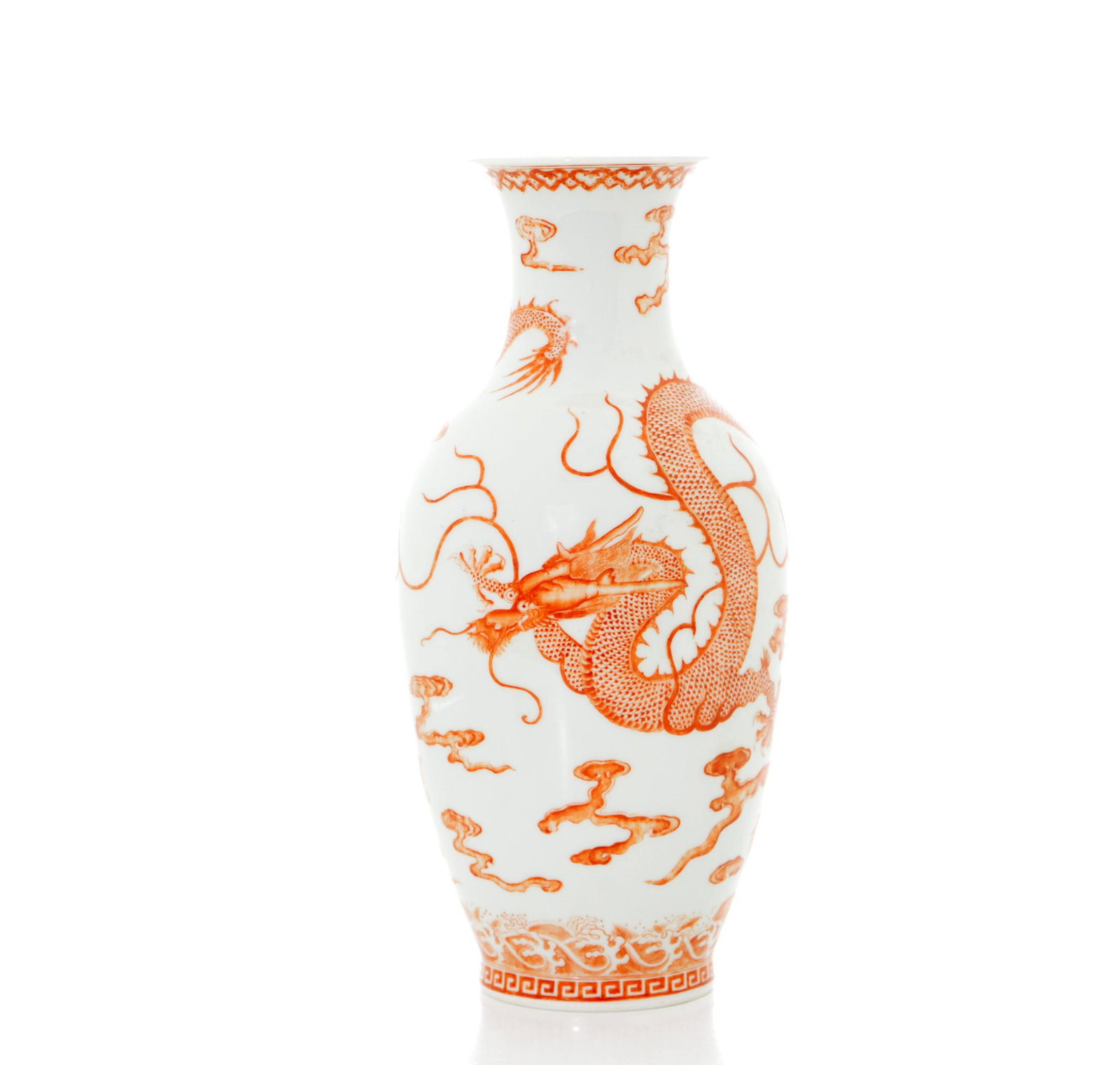 A Chinese Iron-Red 'Dragon' Vase (1 of 11)