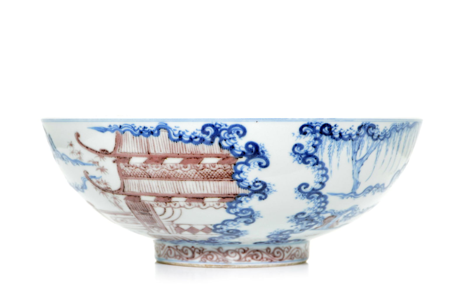 A Rare Chinese Blue and Red Bowl (1 of 6)