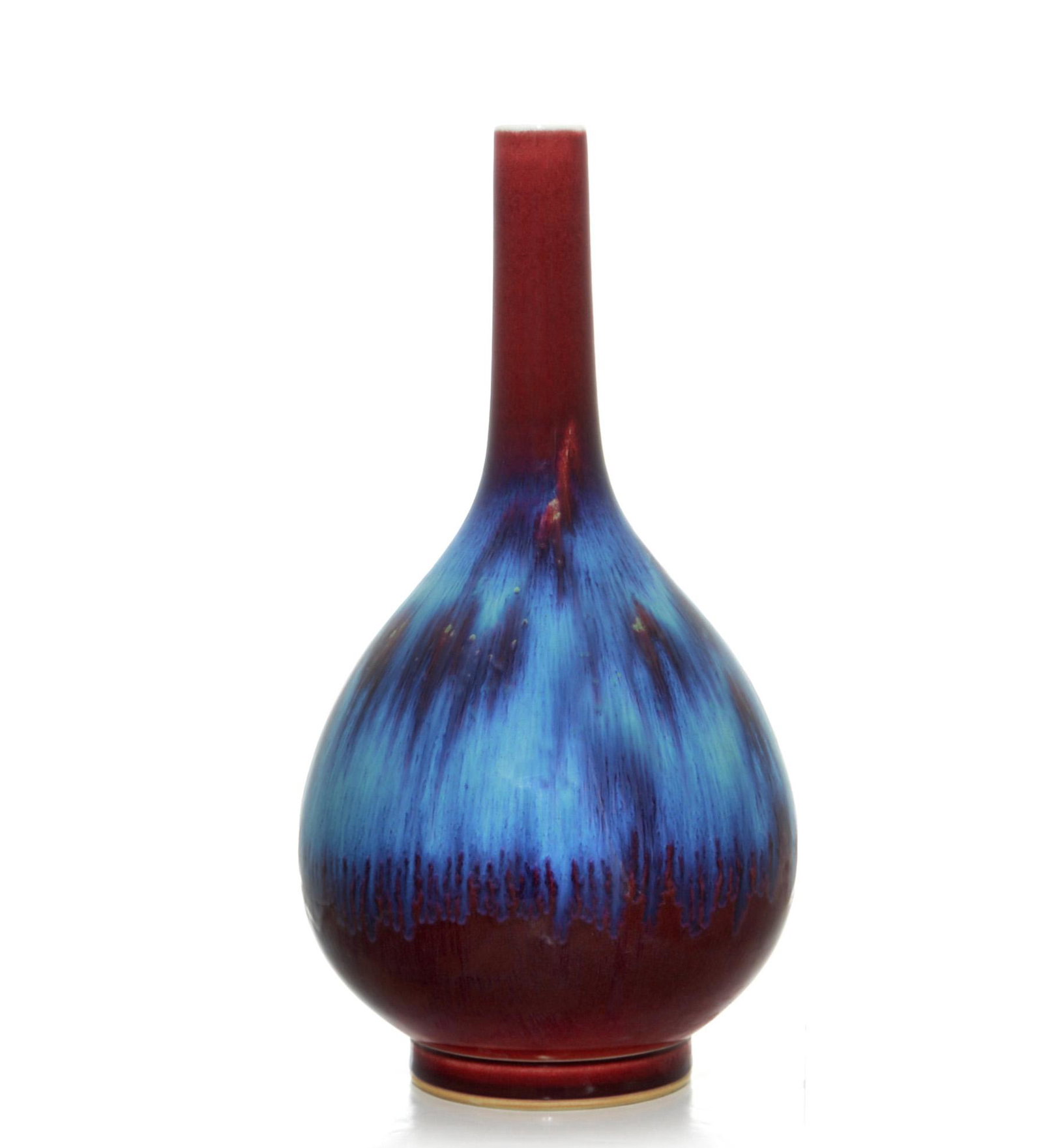 A Fine Chinese Flambe Glaze Porcelain Vase (1 of 6)
