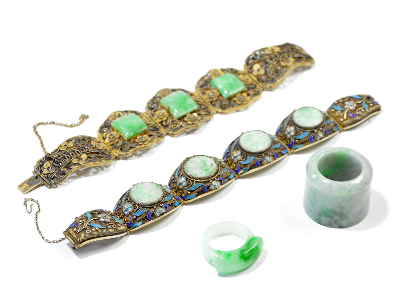 Chinese Jadeite Rings and Bracelets (1 of 15)
