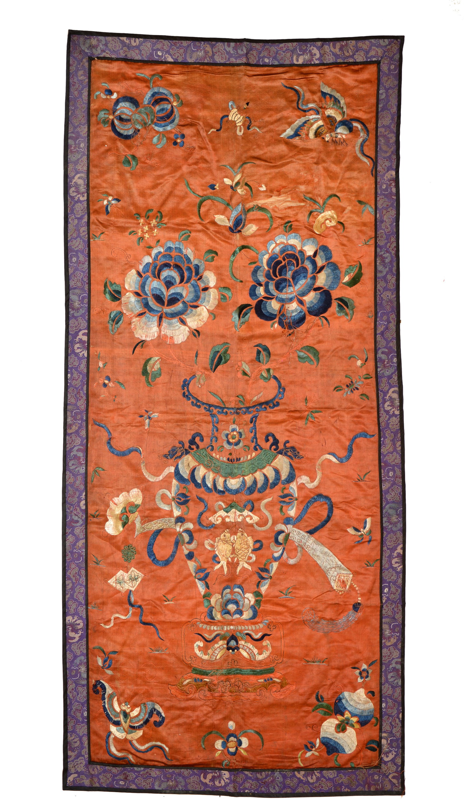 Chinese silk panel (1 of 8)