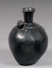Black Ceramic Jar
