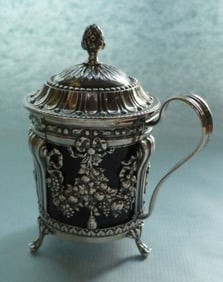 White Metal Pot