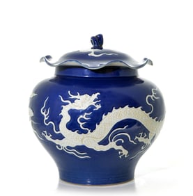 Chinese Blue and White Porcelain Jar