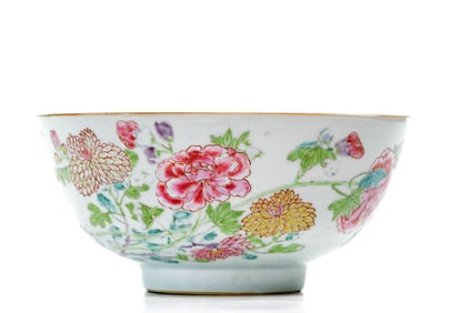 Chinese Famille Rose Punch Bowl