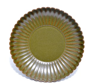 Chinese Teadust-Glaze 'Chrysanthemum' Dish