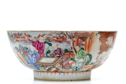Chinese Famille Rose Punch Bowl