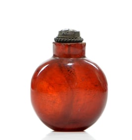 Chinese Amber Snuff Bottle