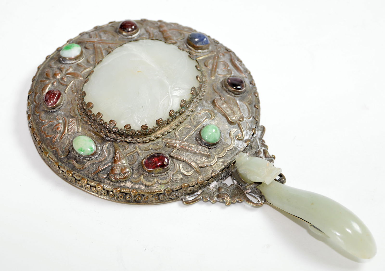 Chinese Jade-Mounted Mirror (1 of 11)