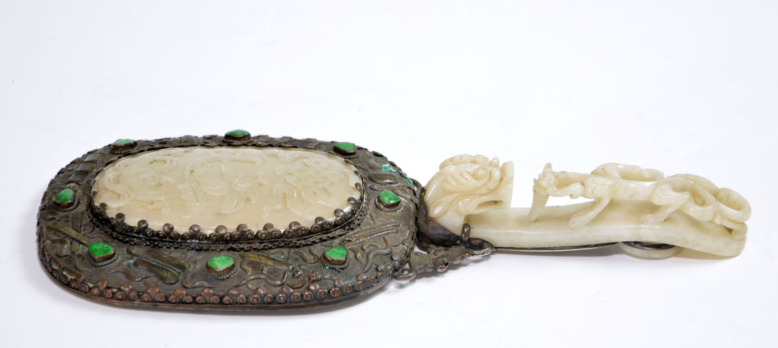 Chinese Jade-Mounted Mirror (1 of 17)