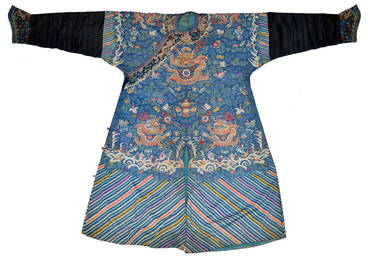 Large Chinese Kesi Dragon Robe