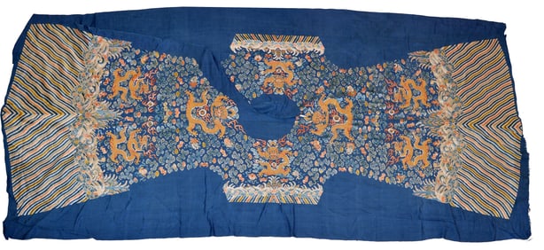 Large and Rare Chinese Uncut Dragon Robe
