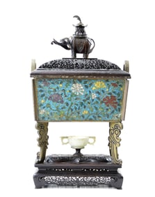 Very Rare Chinese 'Xuande' Cloisonne Incense Burner